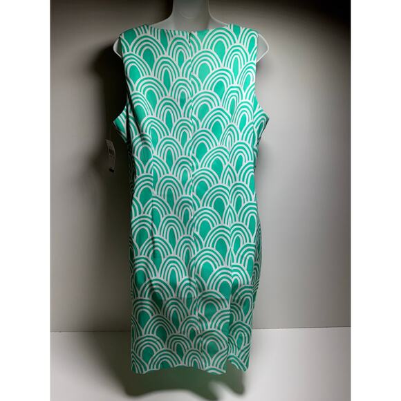 Alyx Dress Mint Green White Sleeveless Women’s Sz 18 Summer Plus Size Career - Picture 8 of 9
